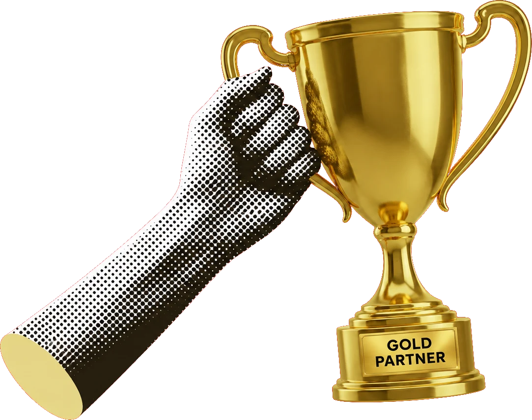 TikTok Shop Gold Partner trophy